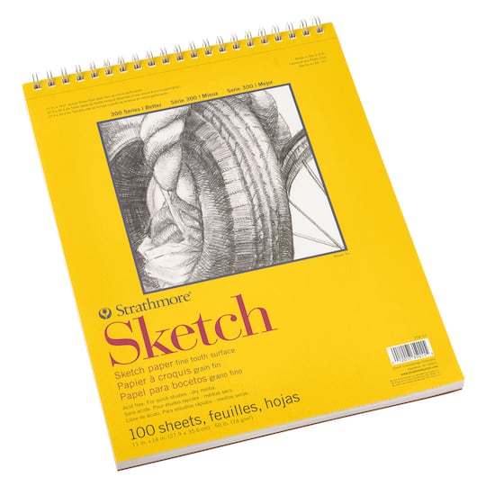 Strathmore® 300 Series Wired Sketch Paper Pad